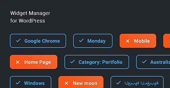 Widget Manager WordPress Plugin
