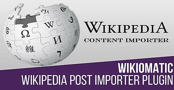 Wikiomatic Automatic Post Generator WordPress Plugin