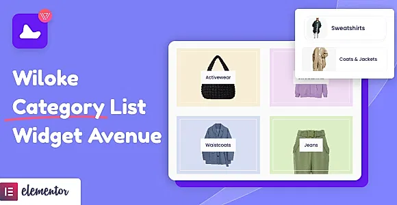 Wiloke Categories List Widget Avenue WordPress Plugin