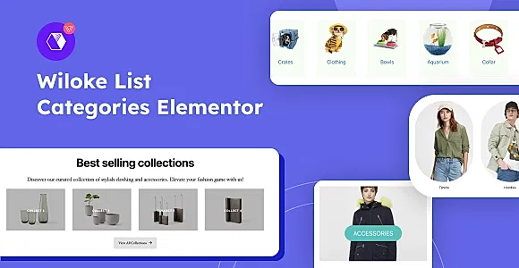 Wiloke Product Categories Elementor WordPress Plugin