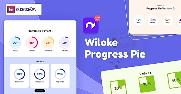 Wiloke Progress Pie WordPress Plugin