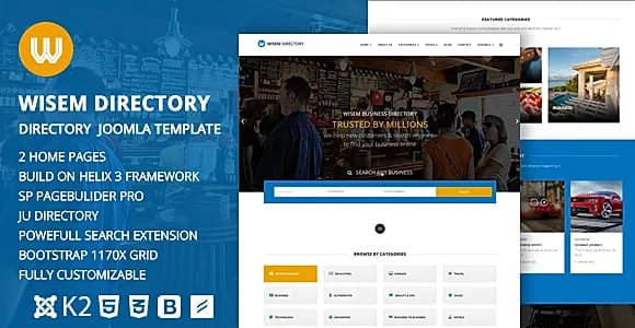 Wisem – Responsive Directory template for Joomla
