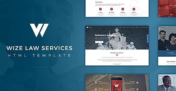 Wize Law - Lawyer and Attorney HTML