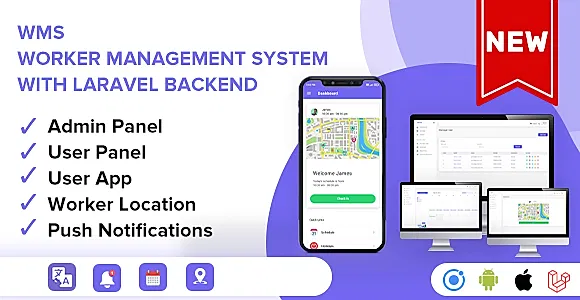 WMS - Worker Management System With Laravel & ionic 6 - A Complete App