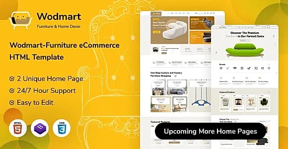 Wodmart-Furniture eCommerce HTML Template