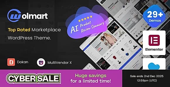 Wolmart WordPress Theme