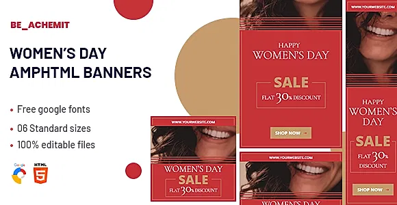 Women's Day Amphtml Banner