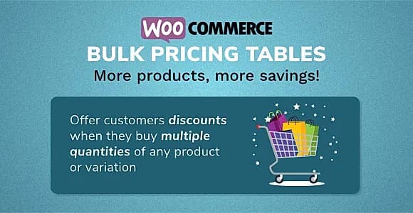 Woo Bulk Pricing Tables