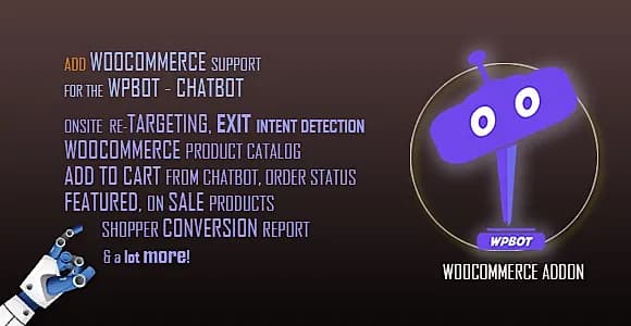 Woocommerce Addon for Chatbot WordPress Plugin