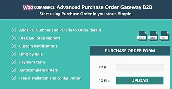 WooCommerce Advanced Purchase Order Gateway WordPress Plugin