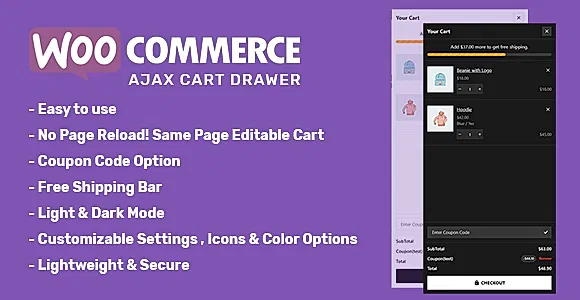 WooCommerce AJAX Cart Drawer WordPress Plugin