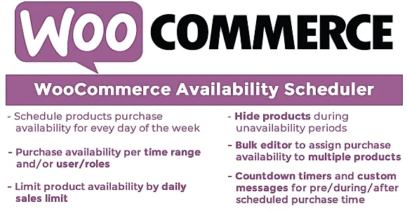 WooCommerce Availability Scheduler WordPress Plugin