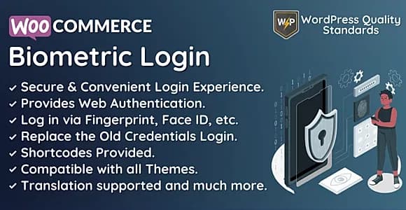 WooCommerce Biometric Login WordPress Plugin