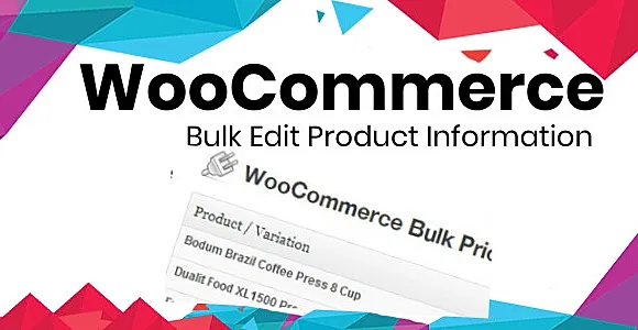 WooCommerce Bulk Edit Product Information WordPress Plugin