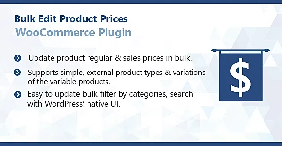 WooCommerce Bulk Edit Product Price WordPress Plugin