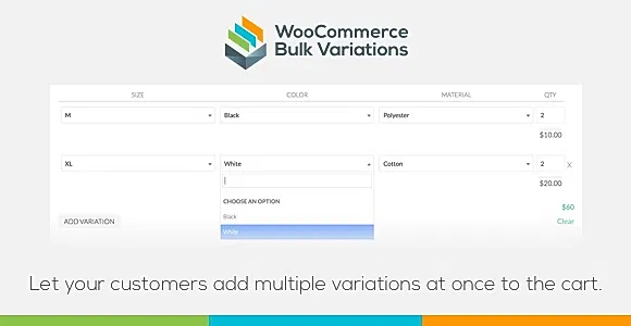 WooCommerce Bulk Variations WordPress Plugin