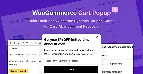 WooCommerce Cart Popup WordPress Plugin