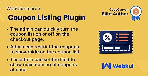 WooCommerce Coupon Listing WordPress Plugin