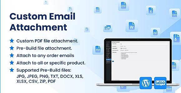 WooCommerce Custom Email Attachment – WordPress Plugin