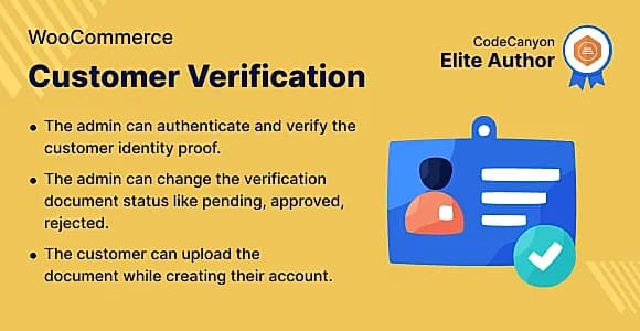 WooCommerce Customers Verification WordPress Plugin