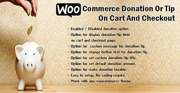 WooCommerce Donation Or Tip On Cart And Checkout WordPress Plugin