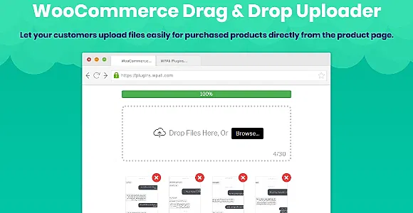 WooCommerce Drag & Drop Uploader WordPress Plugin
