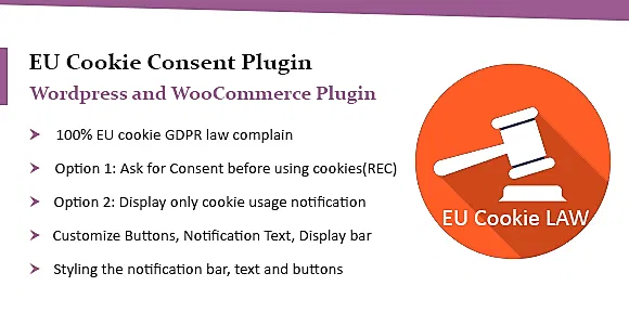 WooCommerce EU Cookie Consent Plugin, Wordpress GDPR Compliance