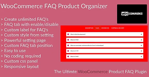 WooCommerce FAQ Product Organizer