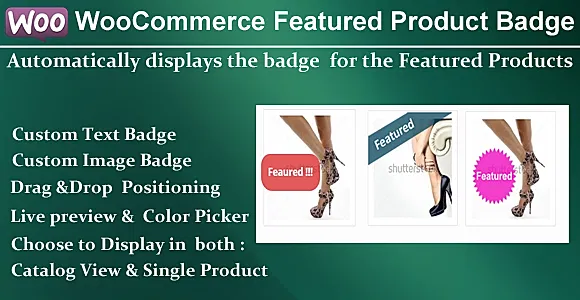 WooCommerce Featured Product Badges - by Gema75 WordPress Plugin