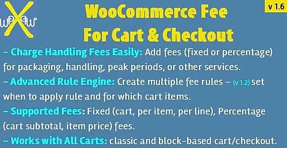 WooCommerce Fee For Cart & Checkout