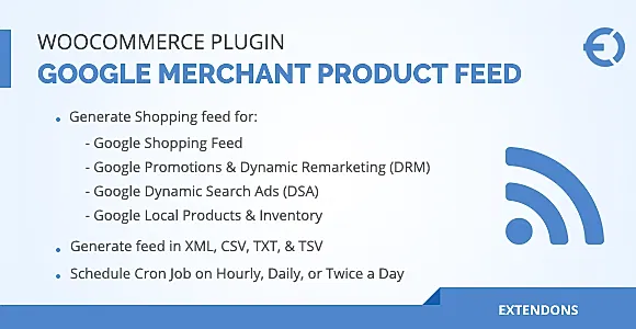 WooCommerce Google Merchant Product Feed Plugin - DRM, DSA & More
