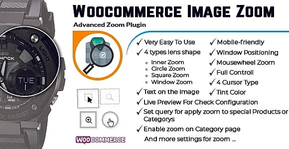 WooCommerce Image Zoom WordPress Plugin