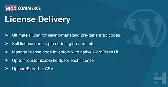 WooCommerce License Delivery WordPress Plugin