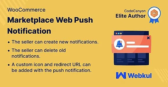 Woocommerce Marketplace Web Push Notification WordPress Plugin