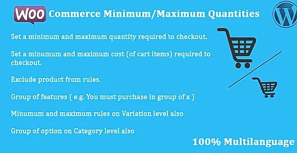 WooCommerce - Minimum/Maximum Quantities WordPress Plugin