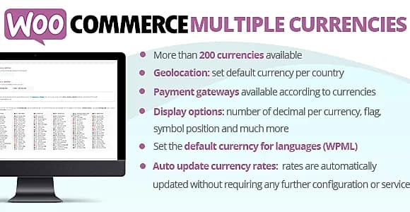 WooCommerce Multiple Currencies WordPress Plugin