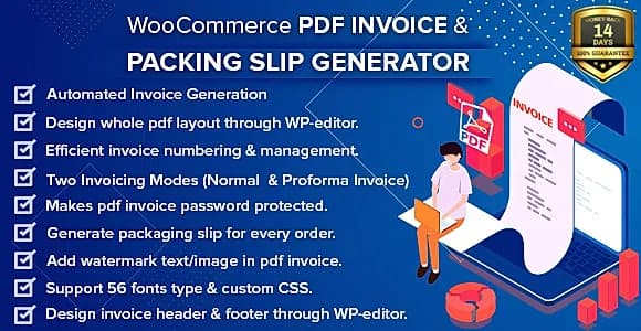 WooCommerce PDF Invoice & Packing Slip Generator WordPress Plugin
