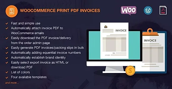 WooCommerce PDF Invoices Pro WordPress Plugin