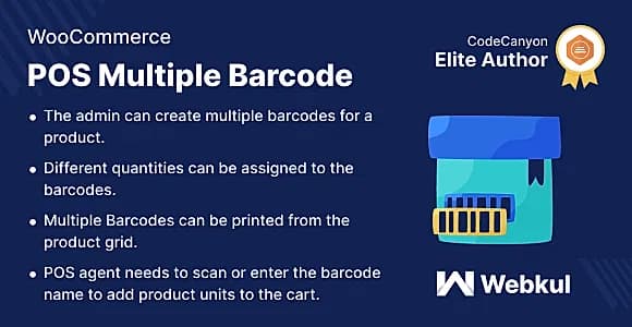 WooCommerce POS Multiple Barcode WordPress Plugin