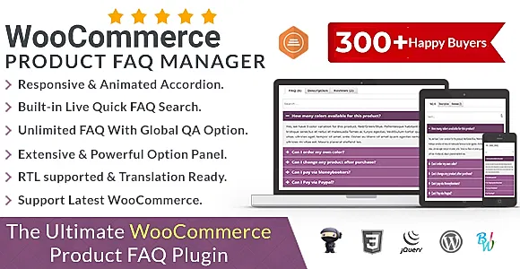 WooCommerce Product Faq Manager WordPress Plugin