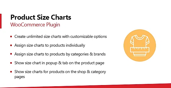 WooCommerce Product Size Charts WordPress Plugin