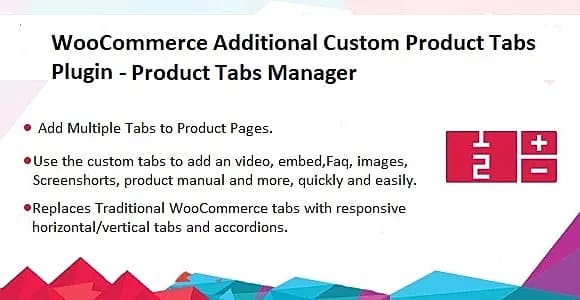 WooCommerce Product Tabs Manager WordPress Plugin