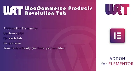 WooCommerce Products Revolution Tab for Elementor WordPress Plugin