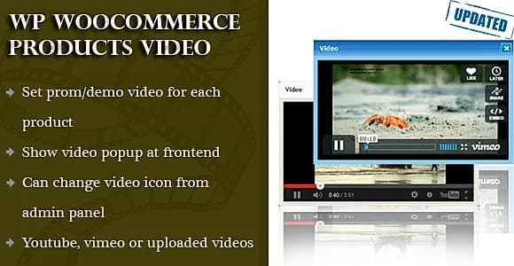 Woocommerce Products Video