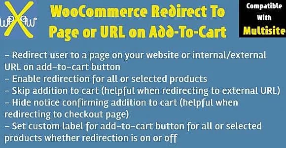 WooCommerce Redirect To Page or URL on Add To Cart - Direct Checkout or Skip Cart