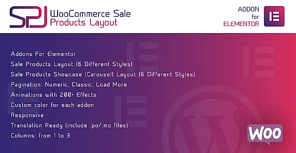 WooCommerce Sale Products Layout for Elementor WordPress Plugin