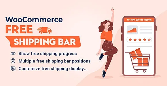 WooCommerce Free Shipping Bar Premium WordPress Plugin