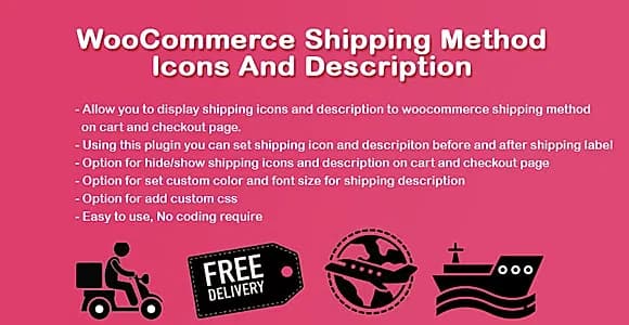 WooCommerce Shipping Icons And Description WordPress Plugin