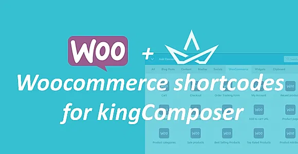 Woocommerce shortcodes for kingComposer WordPress Plugin