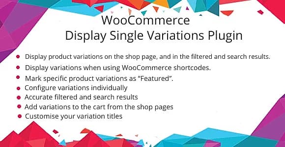 WooCommerce Show Single Variations WordPress Plugin
